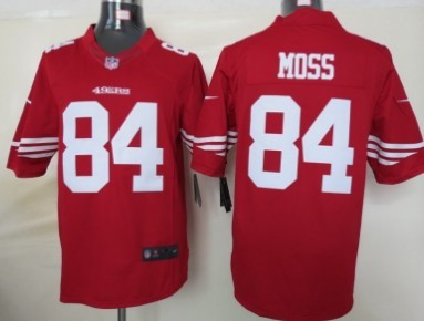 Nike San Francisco 49ers #84 Randy Moss Red Limited Jersey 