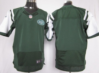 Nike New York Jets Blank Green Elite Jersey 