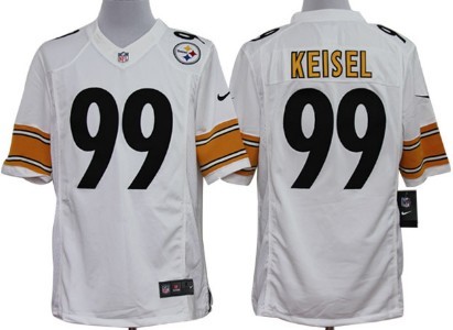 Nike Pittsburgh Steelers #99 Brett Keisel White Limited Jersey 