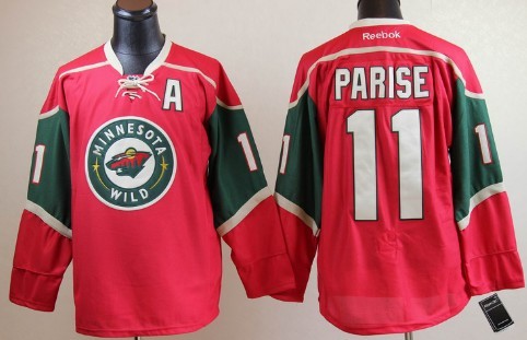 Minnesota Wild #11 Zach Parise Red Jersey