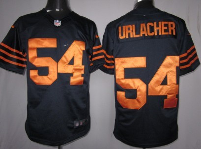 Nike Chicago Bears #54 Brian Urlacher Blue With Orange Limited Jersey 