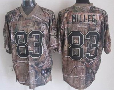 Nike Pittsburgh Steelers #83 Heath Miller Realtree Camo Elite Jersey