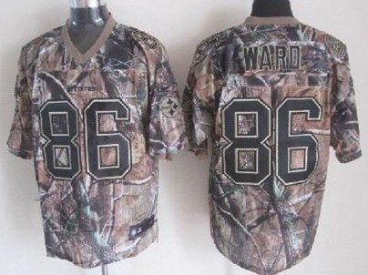 Nike Pittsburgh Steelers #86 Hines Ward Realtree Camo Elite Jersey