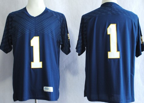 Notre Dame Fighting Irish #1 Louis Nix III 2013 Navy Blue Jersey