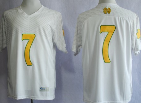 Notre Dame Fighting Irish #7 Stephon Tuitt 2013 Shamrock Series White Jersey