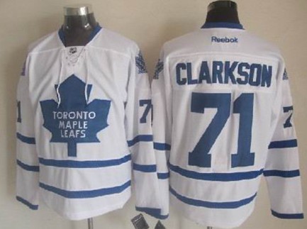 Toronto Maple Leafs #71 David Clarkson White Jersey 