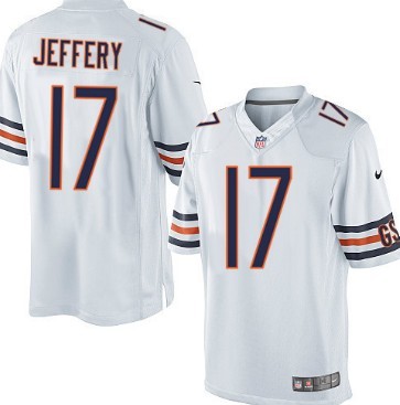 Nike Chicago Bears #17 Alshon Jeffery White Limited Jersey 