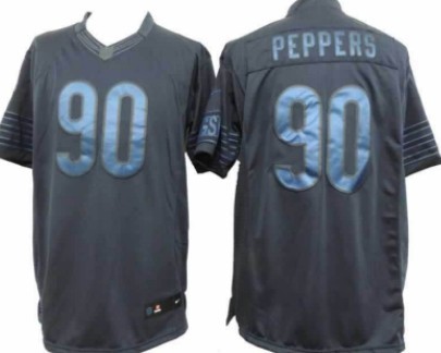 Nike Chicago Bears #90 Julius Peppers Drenched Limited Blue Jersey