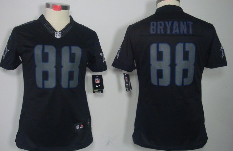 Nike Dallas Cowboys #88 Dez Bryant Black Impact Limited Womens Jersey