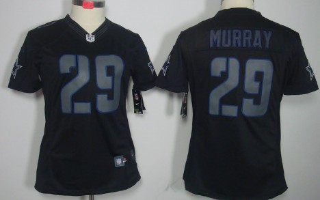 Nike Dallas Cowboys #29 DeMarco Murray Black Impact Limited Womens Jersey 