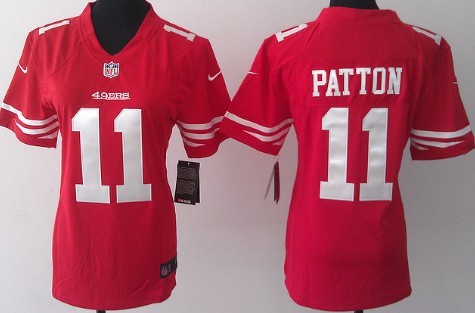 Nike San Francisco 49ers #11 Quinton Patton Red Game Womens Jersey 