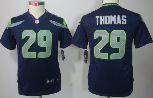 Nike Seattle Seahawks #29 Earl Thomas Navy Blue Limited Kids Jersey 