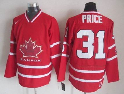 2010 Olympics Canada #31 Carey Price Red Jersey 