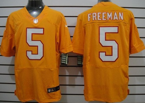 Nike Tampa Bay Buccaneers #5 Josh Freeman Orange Elite Jersey