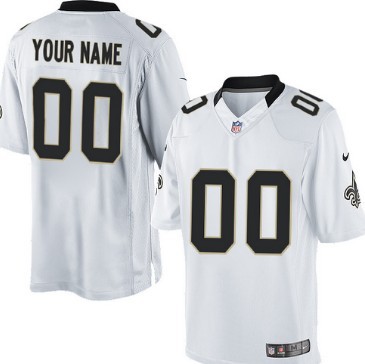 Men's Nike New Orleans Saints Customized White Limited Jersey