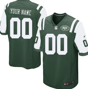 Kids' Nike New York Jets Customized Green Limited Jersey 