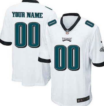 Men's Nike Philadelphia Eagles Customized White Limited Jersey