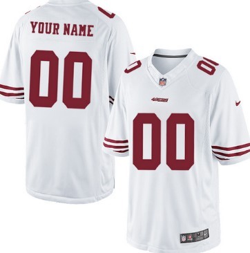 Men's Nike San Francisco 49ers Customized White Limited Jersey 