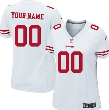 Women's Nike San Francisco 49ers Customized White Game Jersey 