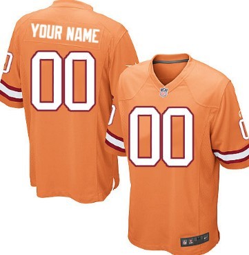 Men's Nike Tampa Bay Buccaneers Customized Orange Game Jersey 