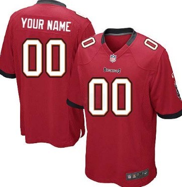 Kids' Nike Tampa Bay Buccaneers Customized Red Game Jersey 