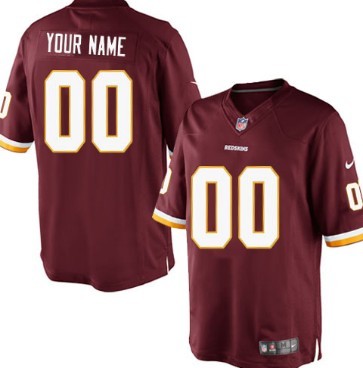 Men's Nike Washington Redskins Customized Red Limited Jersey