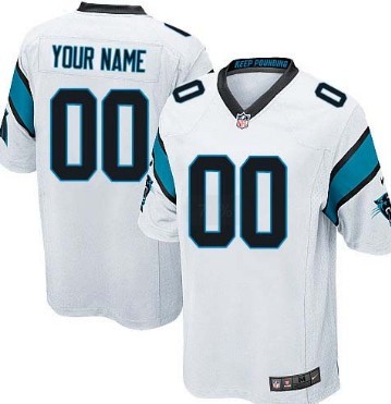 Men's Nike Carolina Panthers Customized White Limited Jersey 