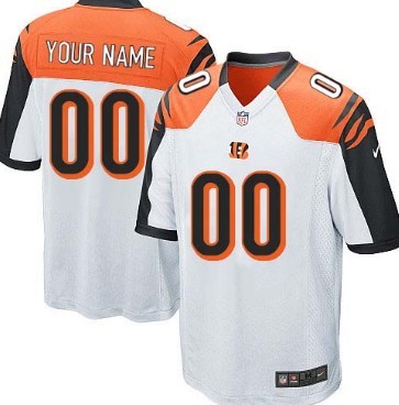 Kids' Nike Cincinnati Bengals Customized White Game Jersey