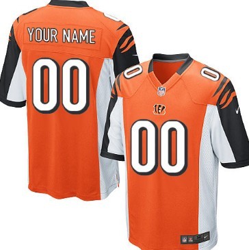 Kids' Nike Cincinnati Bengals Customized Orange Limited Jersey