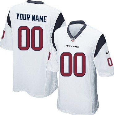 Kids' Nike Houston Texans Customized White Limited Jersey