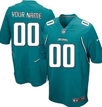 Men's Nike Jacksonville Jaguars Customized Green Game Jersey