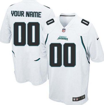 Men's Nike Jacksonville Jaguars Customized White Game Jersey