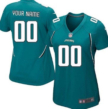 Women's Nike Jacksonville Jaguars Customized Green Game Jersey