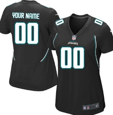 Women's Nike Jacksonville Jaguars Customized Black Limited Jersey