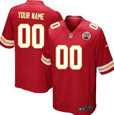 Kids' Nike Kansas City Chiefs Customized Red Limited Jersey