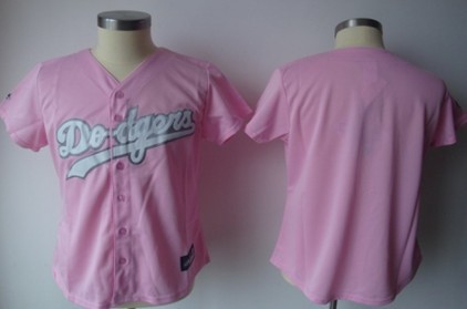 Women's Los Angeles Dodgers Customized Pink Jersey 