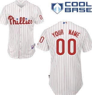 Kids' Philadelphia Phillies Customized White Pinstripe Jersey