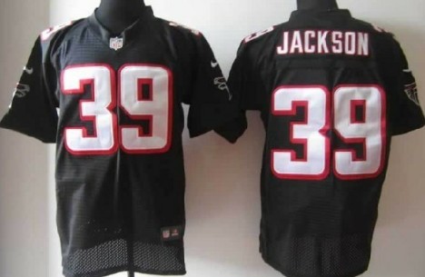 Nike Atlanta Falcons #39 Steven Jackson Black Elite Jersey 