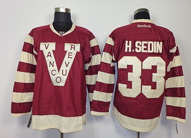 Vancouver Canucks #33 Henrik Sedin 2013 Red Jersey