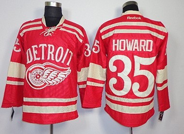 Detroit Red Wings #35 Jimmy Howard 2014 Winter Classic Red Jersey 