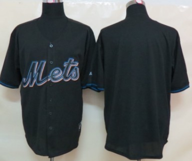 Kids' New York Mets Customized 2012 Black Fashion Jersey 