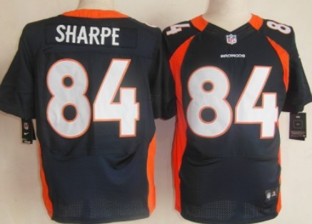 Nike Denver Broncos #84 Shannon Sharpe Blue Elite Jersey