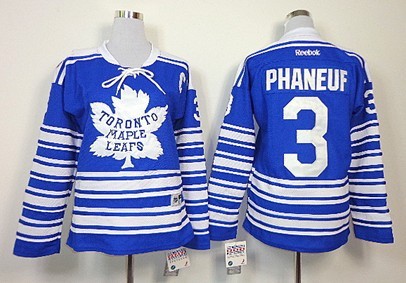 Toronto Maple Leafs #3 Dion Phaneuf 2014 Winter Classic Blue Womens Jersey 