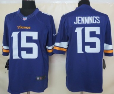 Nike Minnesota Vikings #15 Greg Jennings 2013 Purple Limited Jersey