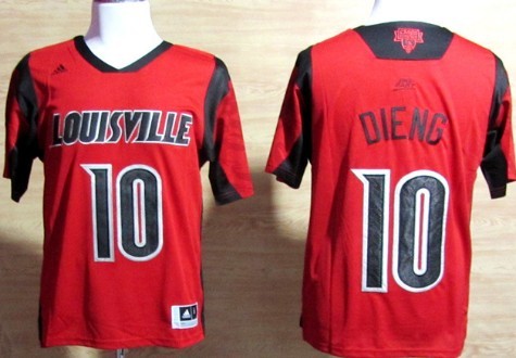 Louisville Cardinals #10 Gorgui Dieng 2013 March Madness Red Jersey