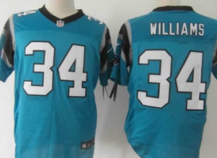 Nike Carolina Panthers #34 DeAngelo Williams Light Blue Elite Jersey 