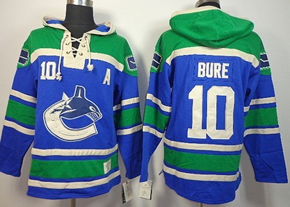 Old Time Hockey Vancouver Canucks #10 Pavel Bure Blue Hoodie