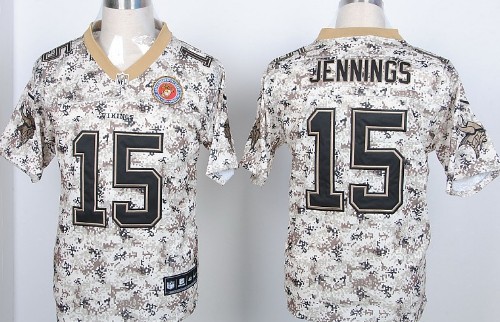 Nike Minnesota Vikings #15 Greg Jennings 2013 USMC Camo Elite Jersey