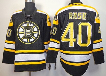 Boston Bruins #40 Tuukka Rask Black Jersey