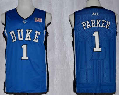 Duke Blue Devils #1 Jabari Parker Blue Jersey